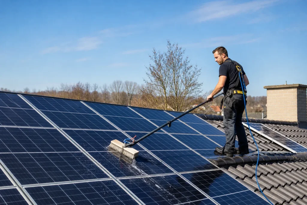 Nettoyage de panneaux solaires
